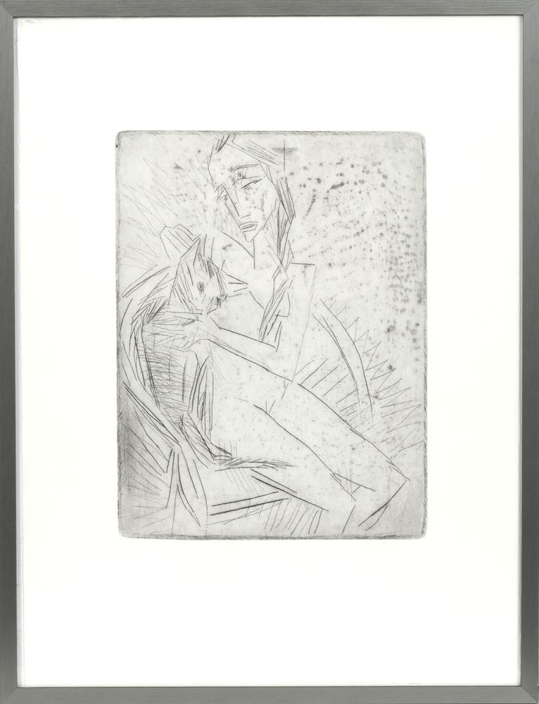 Nude with Cat - image 2