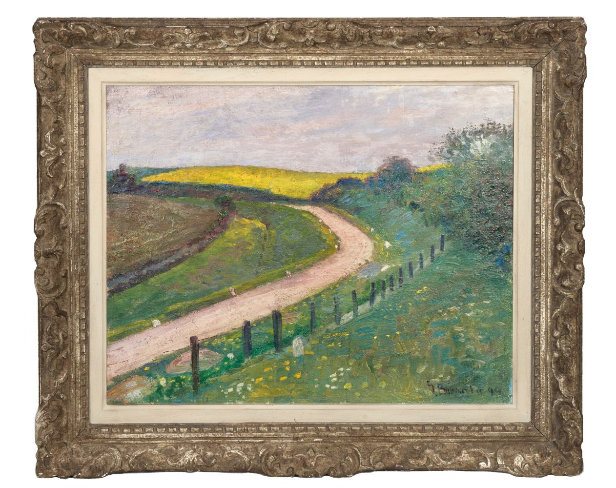 Landscape with blossoming Rapeseed - image 2