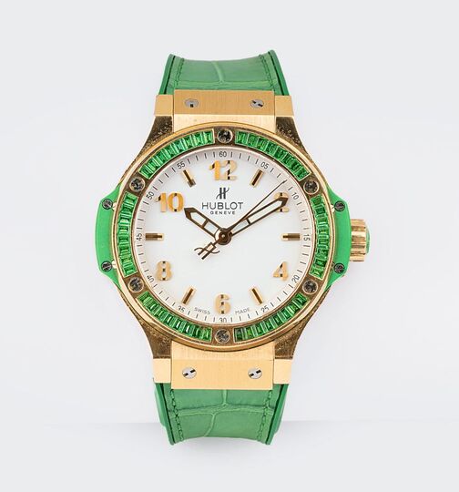 A Wristwatch Big Bang Tutti Frutti with Peridots