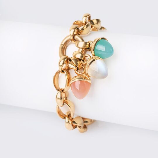 'Mikado Flamenco Charm' Gold-Armband