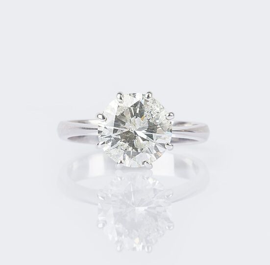 A highcarat Solitaire Diamond Ring