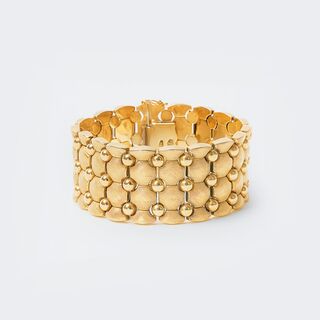 A wide Vintage Gold Bracelet