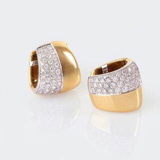 A Pair of Diamond Earrings