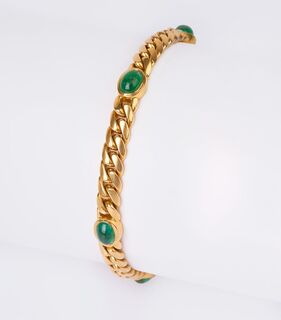 An Emerald Chain Bracelet