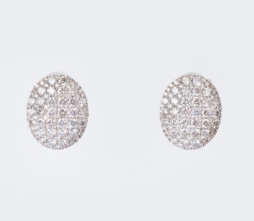 Paar Brillant-Ohrringe