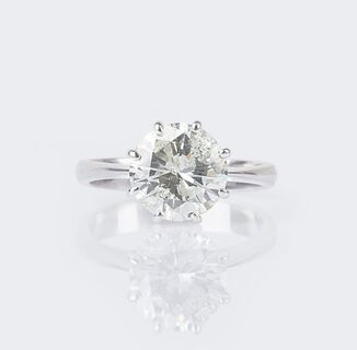 A highcarat Solitaire Diamond Ring