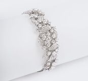 A high-carat, fine-white Diamond Bracelet - image 1