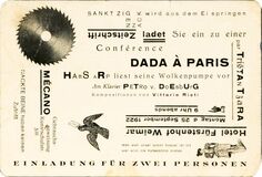 Conférence Dada à Paris, Weimar 25. September 1922 - Bild 1