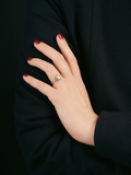 A Diamond Ring in Pearshaped Cut - image 3