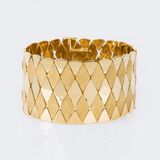 A wide Vintage Gold Bracelet