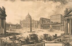 Veduta della Gran Piazza e Basilica di San Pietro - Bild 1
