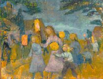 Children with Lanterns - image 1