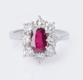 A Ruby Diamond Ring - image 1