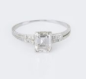 A Diamond Solitaire Ring - image 1