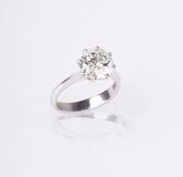 A highcarat Solitaire Diamond Ring - image 2