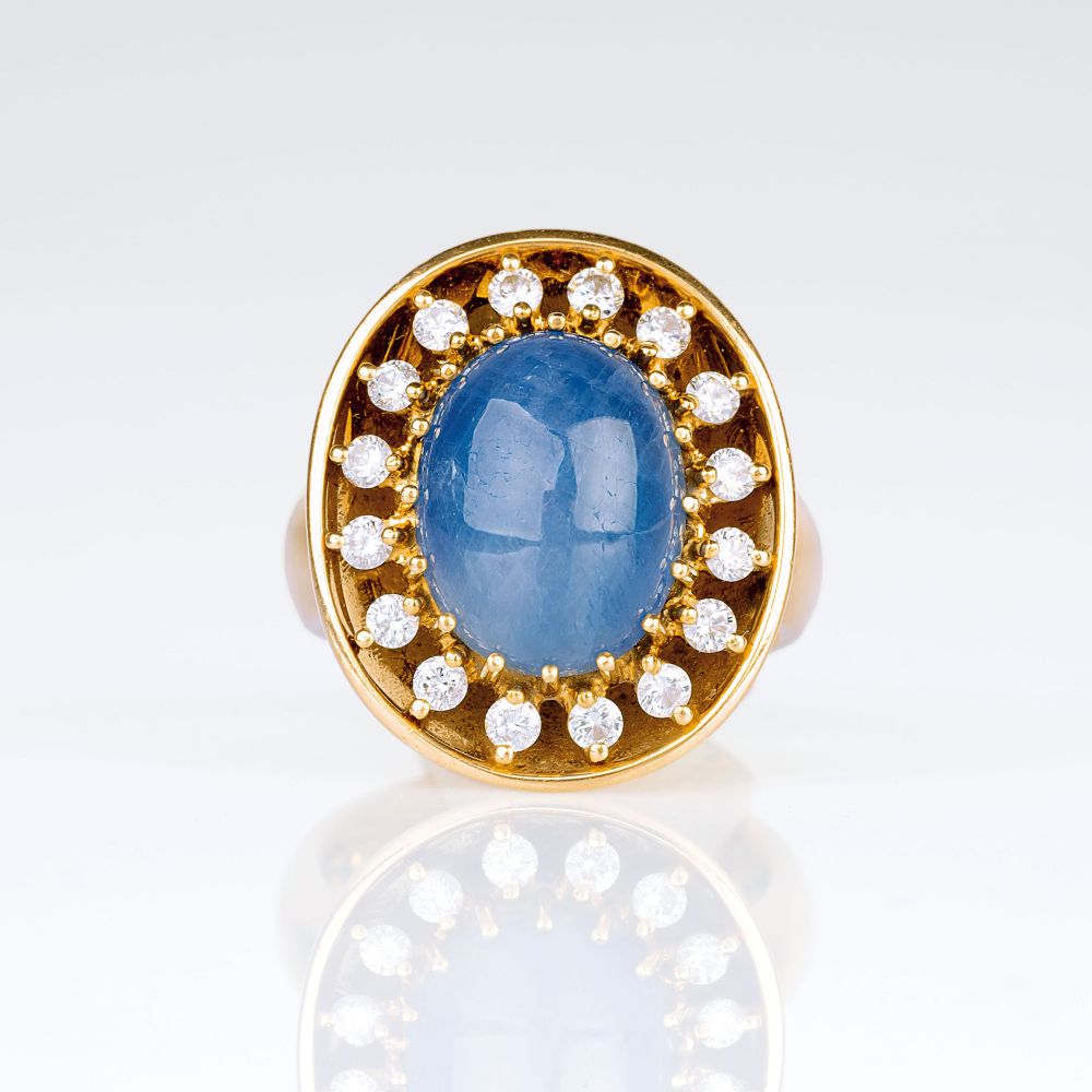 Brahmfeld & Gutruf - Saphir-Brillant-Ring Saphir-Brillant-Ring