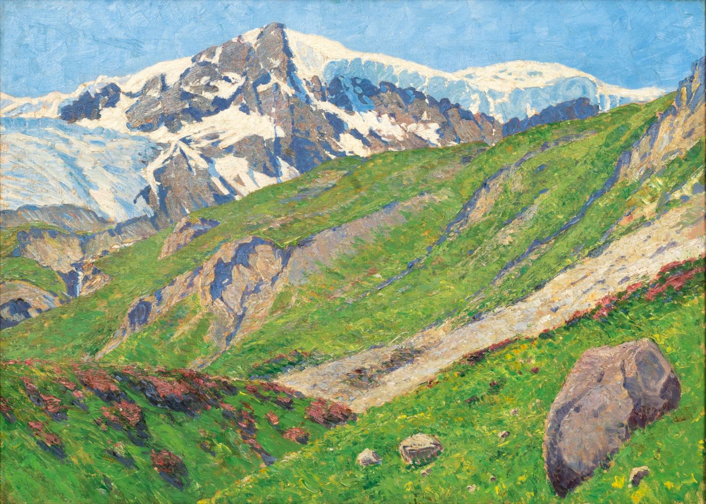 Carl Arp - Monte Livrio mit Gletscher bei Franzenshöhe Monte Livrio mit Gletscher bei Franzenshöhe