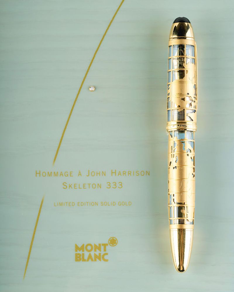 Montblanc - A Limited Edition Fountain Pen Sceleton 'Hommage à John Harrison' A Limited Edition Fountain Pen Sceleton 'Hommage à John Harrison'