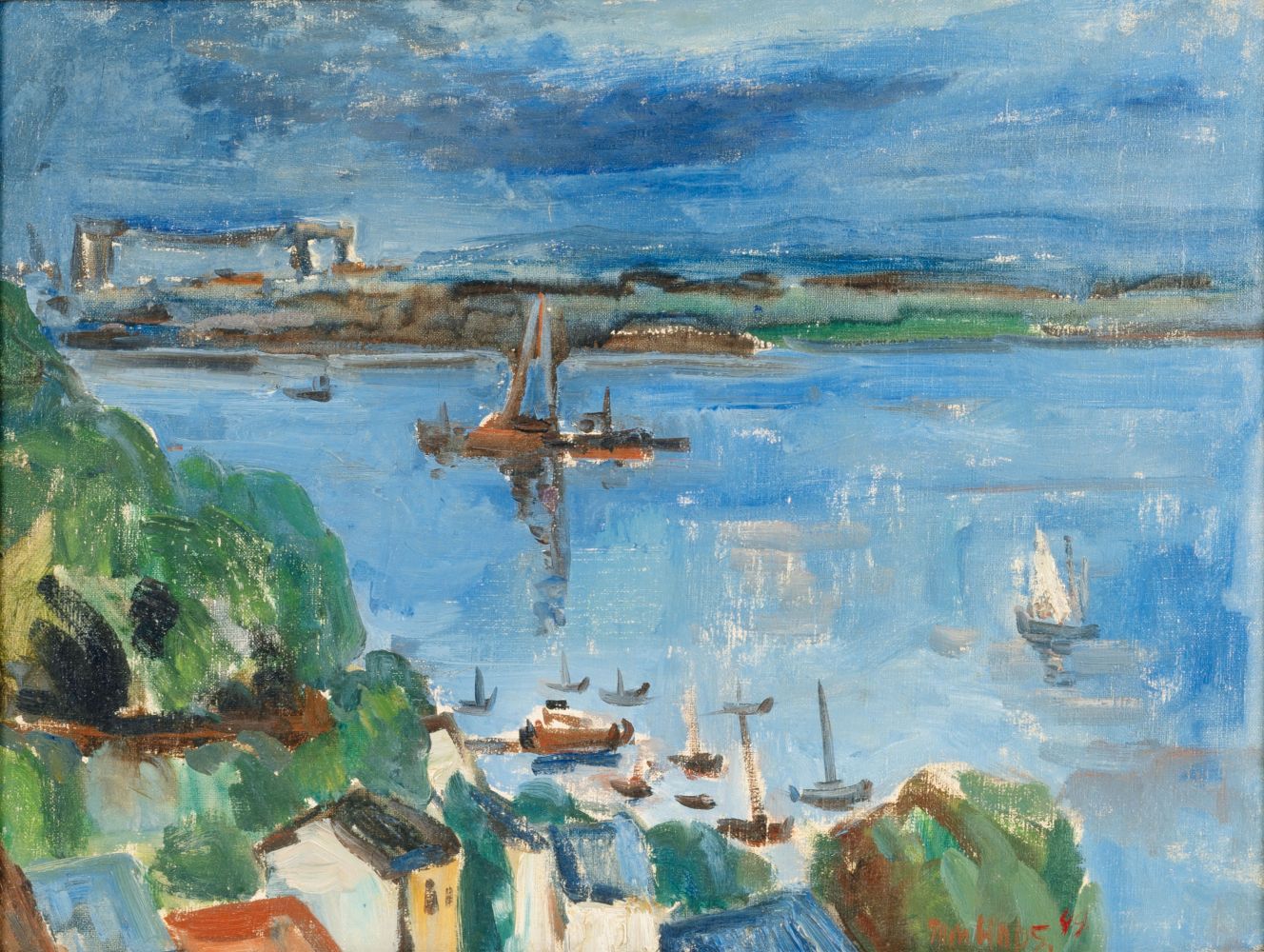 Tom Hops - Blick von Blankenese auf die Elbe Blick von Blankenese auf die Elbe