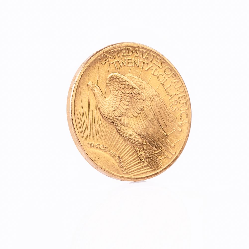 A Gold Coin '20 Dollar Saint Gaudens Double Eagle 1915' - image 2