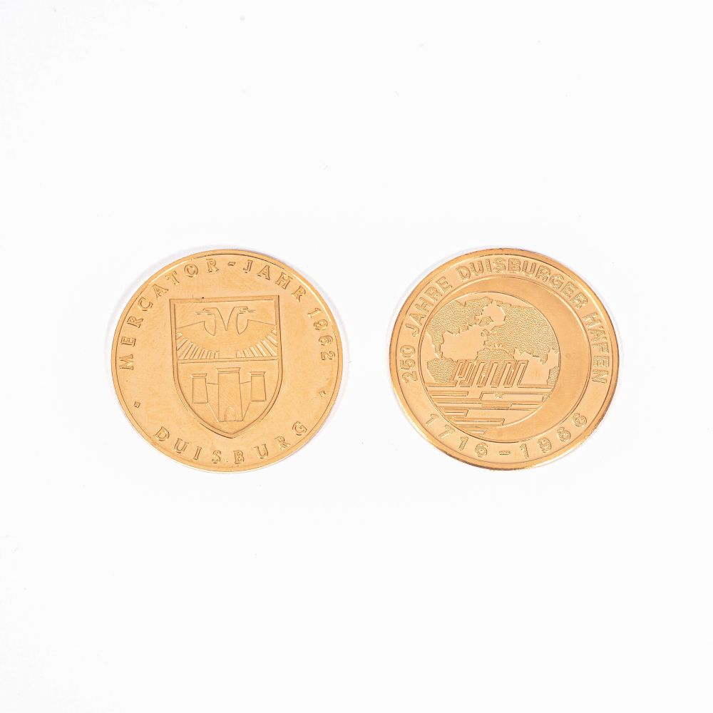 Zwei Goldmünzen 'Duisburg' - Bild 2
