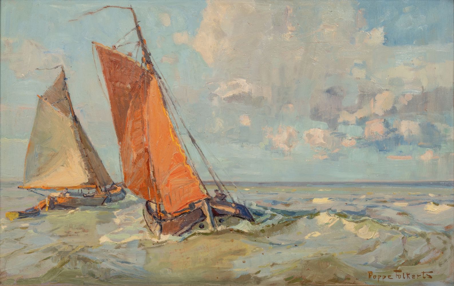 Poppe Folkerts - Boats off Norderney Boats off Norderney