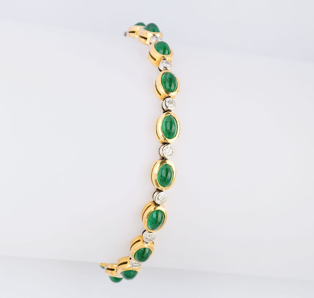 An Emerald Diamond Bracelet