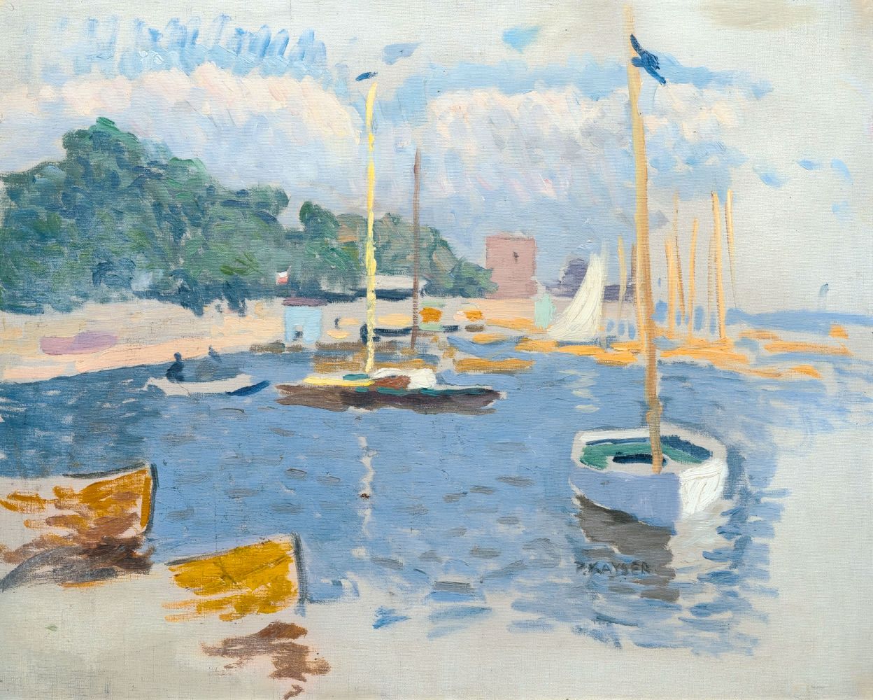 Boats by the Elbe