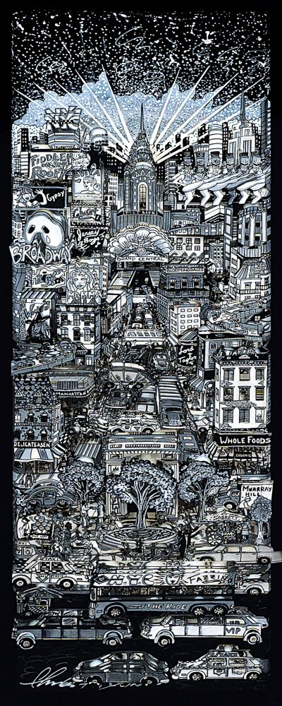 Charles Fazzino - Manhattan/Frankfurt Manhattan/Frankfurt