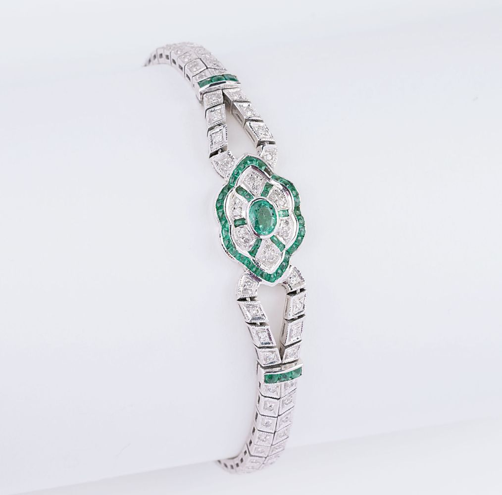 Smaragd-Diamant-Armband Smaragd-Diamant-Armband