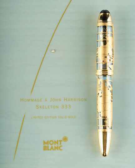 A Limited Edition Fountain Pen Sceleton 'Hommage à John Harrison'