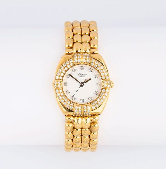 Damen-Armbanduhr mit Diamanten 'Gstaad'