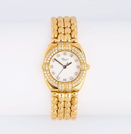 A Lady's Wristwatch with Diamonds 'Gstaad'