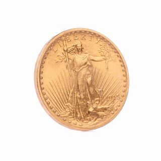 A Gold Coin '20 Dollar Saint Gaudens Double Eagle 1915'