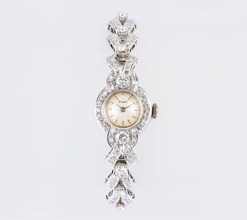 Damen-Armbanduhr mit Diamant-Besatz