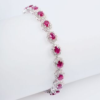 A Ruby Diamond Bracelet