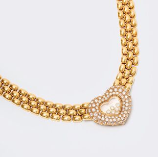A Gold Necklace 'Happy Diamonds'