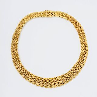A Gold Necklace 'Milanaise'