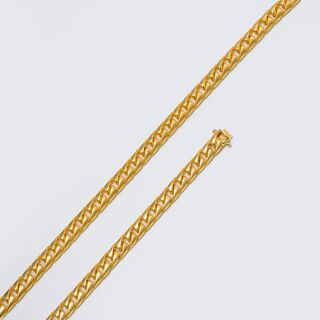 A Curb Chain Necklace with matching Bracelet