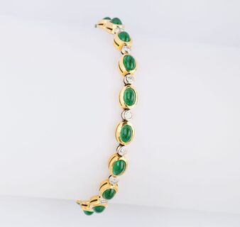 An Emerald Diamond Bracelet