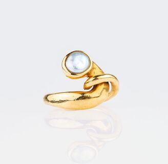 A Gold Ring the Mother-of-Pearl