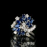 A Sapphire Diamond Ring - image 2