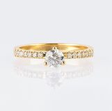 A petite Solitaire Diamond Ring - image 1