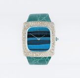 Damen-Armbanduhr mit Diamant-Besatz 'Buckingham Peacock' - Bild 1