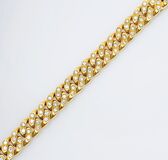 A Diamond Curb Chain Bracelet - image 2