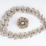 Prachtvolles Viktorianisches Blüten-Diamant-Collier - Bild 2