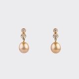 A Pair of Southsea Pearl Diamond Earrings