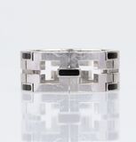 Herren-Ring mit schwarzem Emaille 'Collection Baiser du Dragon'