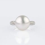 A Pearl Diamond Ring - image 1