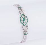 An Emerald Diamond Bracelet - image 1